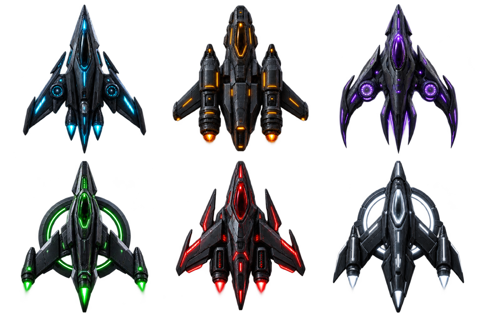 Atlas de seis naves espaciales de Nexo Cero